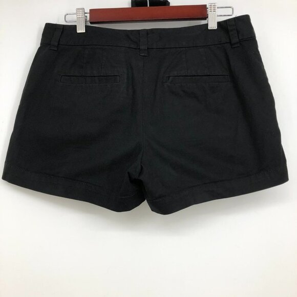 Ann Taylor Loft Black shorts zipper fly pockets size  6 - Picture 2 of 12